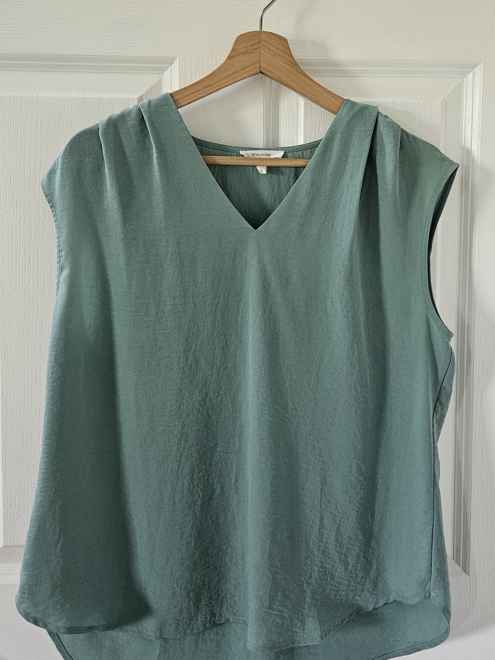 Maurices Sleeveless V-Neck Camisole in Sage Green